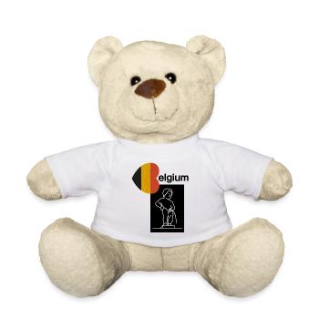 belgium - Teddy Bear - white - Front