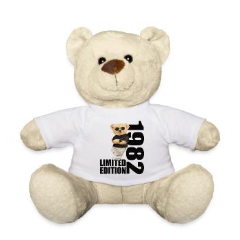 Limited Edition 1982 Bär Bären Geburtstag 1982 - Teddy - Weiß - Vorne