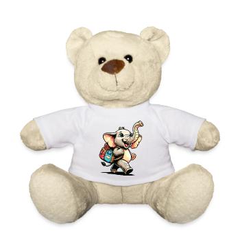 Tiny Trekker : Le Jolly Elephant - Nounours - blanc - Devant