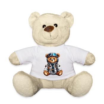 Teddy Bear / Cuddly Toy / Stuffed Animal / Gift Idea - Teddy Bear - white - Front