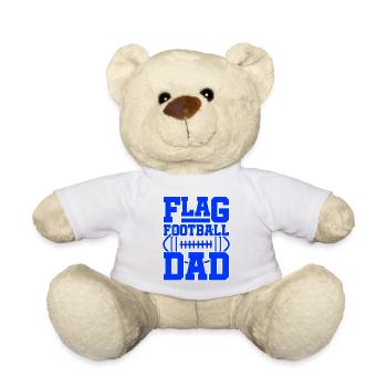 Flag Football Dad – Fier papa de flag football - Nounours - blanc - Devant