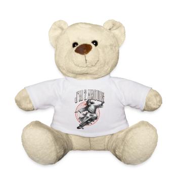 J'ai 2 Amours: Skate & Style jésus - Nounours - blanc - Devant
