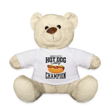 Hot Dog Adulte Hot-Dog Invaincu - Nounours - blanc - Devant