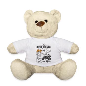 The Best Things In Life Mess Up Your Hair - UTV - Nounours - blanc - Devant