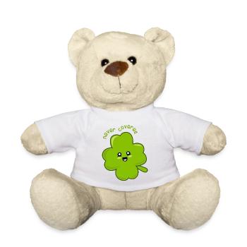 Lucky the Four-leaf Clover! - Teddy Bear - white - Front