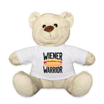 Hot Dog Adult Humor Pun Naughty - Teddy Bear - white - Front