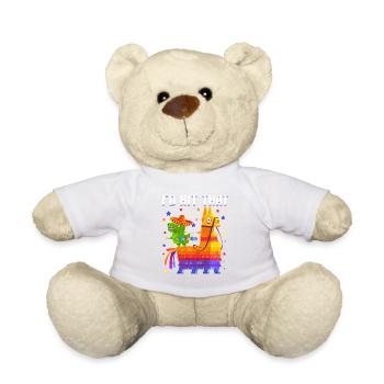 Funny Meme Quote Taco Mexican Party, Fiesta Mexico - Teddy Bear - white - Front