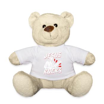 guitar, musician, music band, guitarist, - Teddy Bear - white - Front