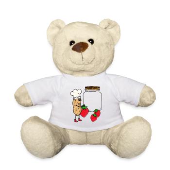 Confiture de fraises aux fraises Cook Chefs Fruit - Nounours - blanc - Devant