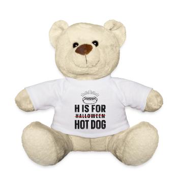 Hot Dog Adult Halloween H est pour - Nounours - blanc - Devant