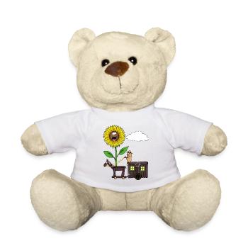 Tournesol Cacahuète Cheval Voyage Camping Cacahuètes - Nounours - blanc - Devant