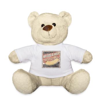 Hot Dog Adulte Vintage Chaud - Nounours - blanc - Devant