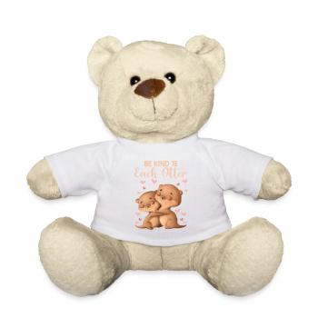Fan de loutre Soyez gentil avec chaque loutre - Nounours - blanc - Devant