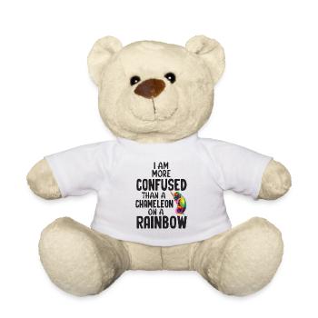 I'm more confused than a chameleon - Teddy Bear - white - Front