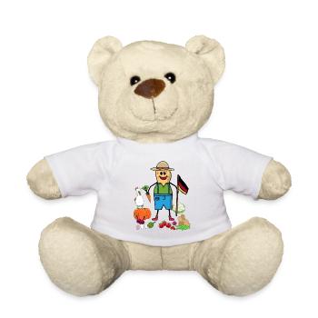 Peanut Farmer Farmers Vegetables Germany Flag - Teddy Bear - white - Front