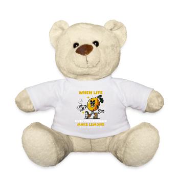 Wenn das Leben Limonade gibt Lustige Motivation - Teddy - Weiß - Vorne