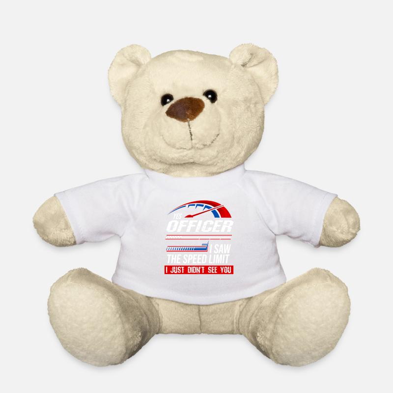 Auto Tuner, KFZ Mechaniker, Racing Car, Tuning - Teddy - Weiß