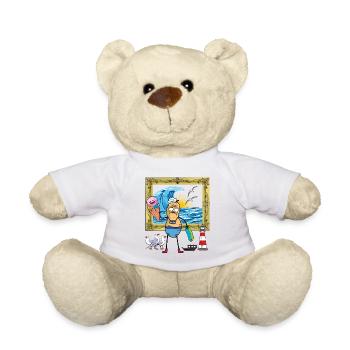 cacahuète drôle prêt pour les vacances faillite vacances à la maison - Nounours - blanc - Devant