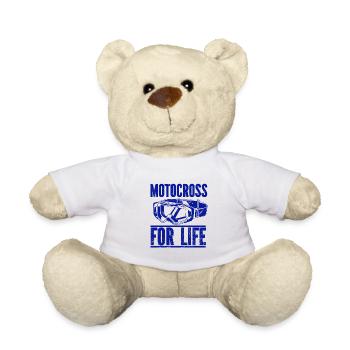 Moto Motocross Bike Racing Motorsport - Nounours - blanc - Devant