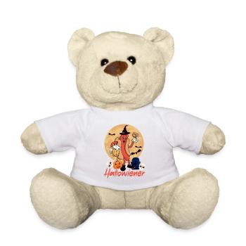 Hot Dog Adult Halloween Pun - Teddy - Weiß - Vorne