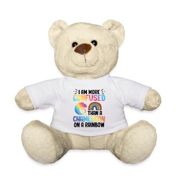 Je suis plus confus qu’un caméléon - Nounours - blanc - Devant