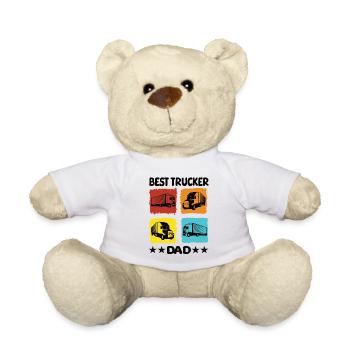 Meilleur père camionneur - Nounours - blanc - Devant