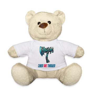 Hache à lancer une cyberhache, design sportif - Nounours - blanc - Devant