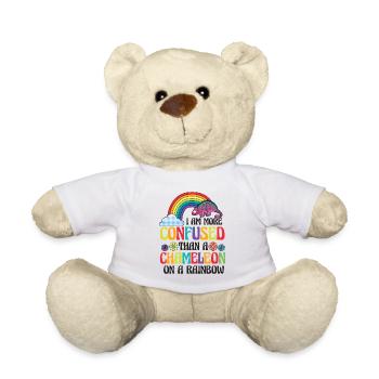 Je suis plus confus qu’un caméléon - Nounours - blanc - Devant