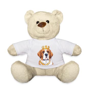 « Têtes couronnées » - Saint-Bernard - Nounours - blanc - Devant