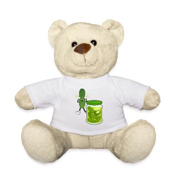 Pot de concombre effronté : Végétarien, Végétalien - Nounours - blanc - Devant