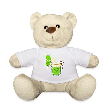 Pot de concombre effronté : Végétarien, Végétalien - Nounours - blanc - Devant