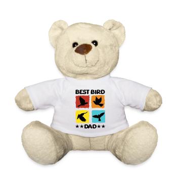 Meilleur papa oiseau - Nounours - blanc - Devant