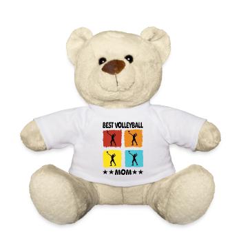 Meilleure maman de volleyball - Nounours - blanc - Devant