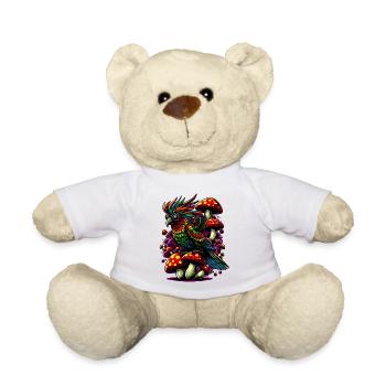 Colorful parrot - Teddy Bear - white - Front
