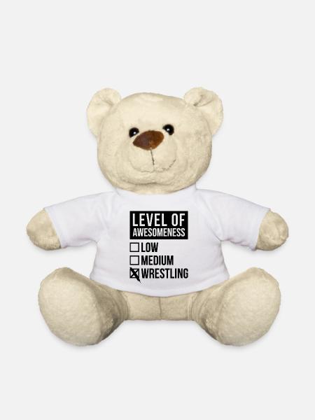 Wrestling - Teddy Bear - white