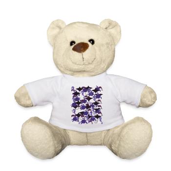 Ocean Camouflage – la vie marine dans le style camouflage - Nounours - blanc - Devant