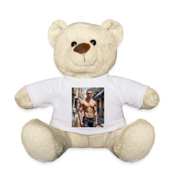 Hübsche Männer mit muskulösem Körper – junger Kerl - Teddy - Weiß - Vorne