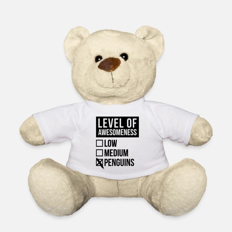 Penguin - Teddy Bear - white