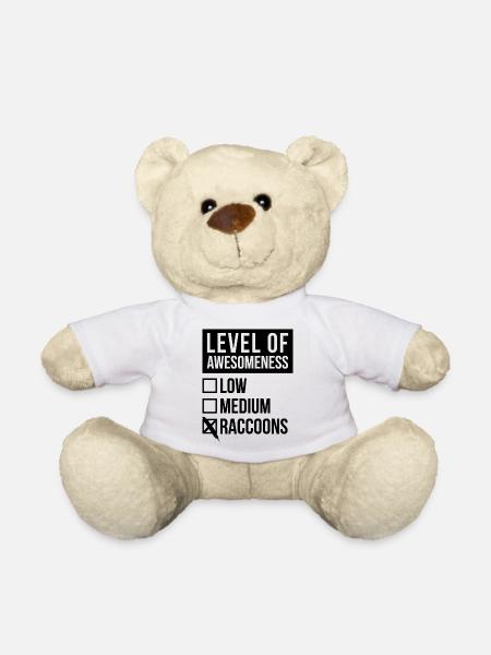 Raton laveur Raton laveur - Nounours - blanc