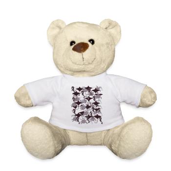 Ocean Camouflage – la vie marine dans le style camouflage - Nounours - blanc - Devant