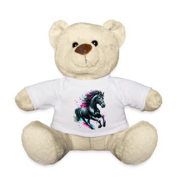 Cheval - Nounours - blanc - Devant