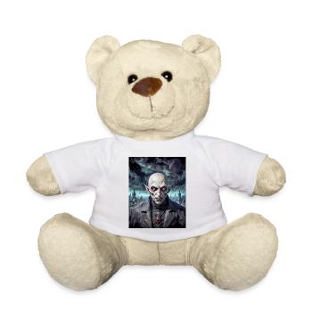 Vampir Nosferatu Monster düster Horror gruselig - Teddy - Weiß - Vorne