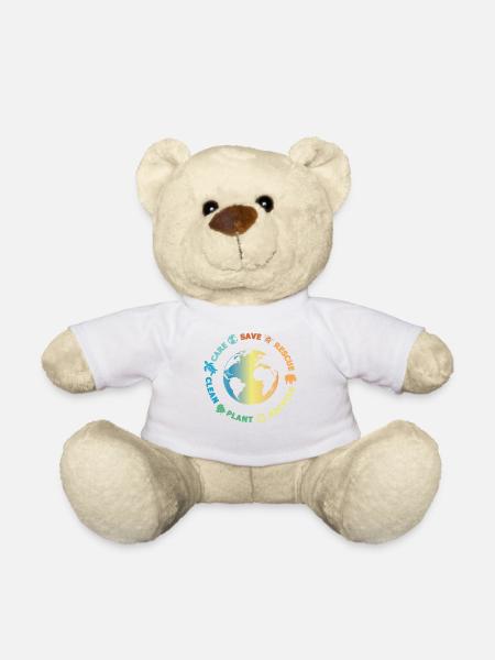 Umweltschutz, Naturschutz, Ocean Protector, Planet - Teddy - Weiß