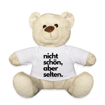 nicht schön aber selten - Teddy - Weiß - Vorne