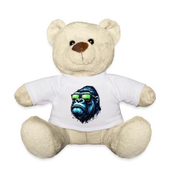 Gorillas with Sunglasses - Teddy Bear - white - Front