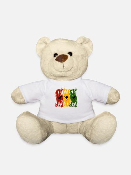 Rastafari Musik Vibes Only Rasta Jamaika Reggae - Teddy - Weiß