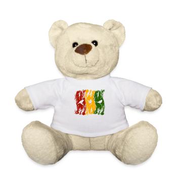 Rastafari Music Vibes Only Rasta Jamaica Reggae - Teddy Bear - white - Front