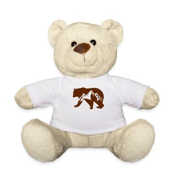 Bear Wildlife Mountains - Nounours - blanc - Devant