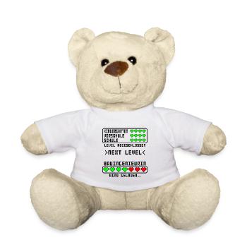 Bauingenieurin Studium Start Beginn für Studentin - Teddy - Weiß - Vorne