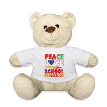 conseillère scolaire fille aquarelle - Nounours - blanc - Devant